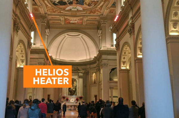 riscaldamento elettrico ath-helios-heater-roma-Policlinico-Gemelli-chiesa-Sacro-Cuore